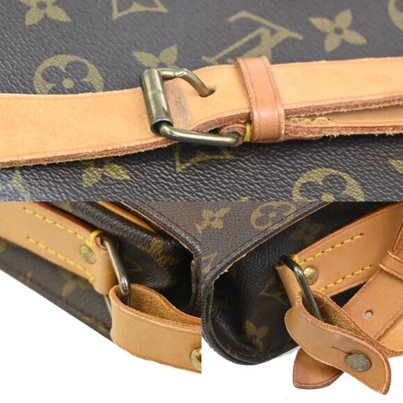 LOUIS VUITTON Cartouchiere GM Shoulder Bag Monogram Leather Brown M51252 72CA570 - Picture 8 of 16